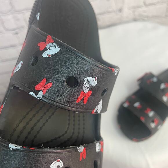 Disney x Crocs Minnie Mouse size M 5/W 7 good used condition Park Exclusive! - Picture 7 of 8